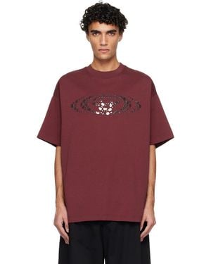 CASABLANCA Pebble Logo Oversized T-Shirt - Red