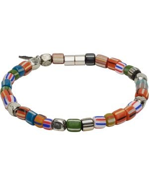 Paul Smith 'Artist Stripe' Beaded Bracelet - Black