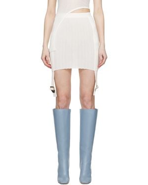 Dion Lee ホワイト Utility ミニスカート