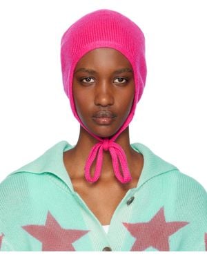 The Elder Statesman Brushed Knit Cashmere Bonnet Hat - Green