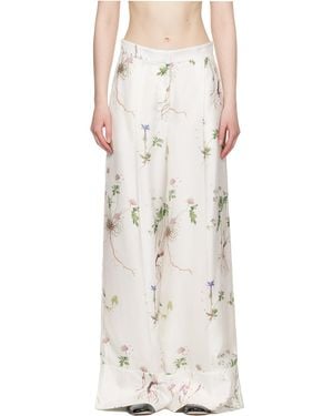 Erdem Pajama Pants - Natural