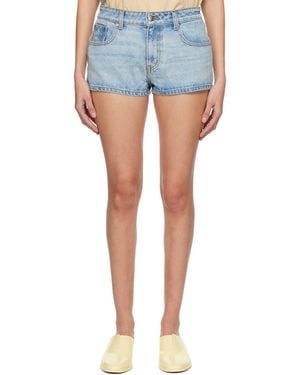 Rhude Ssense Exclusive Denim Shorts - Blue