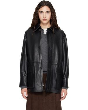Arma Blouson Militaire Maeve Noir En Cuir