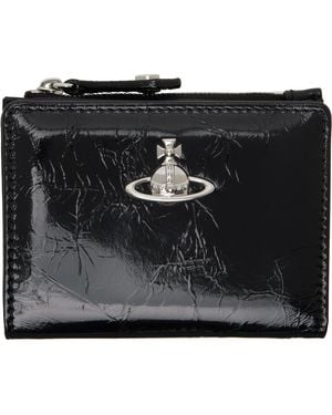Vivienne Westwood Slim Flap Card Holder - Black