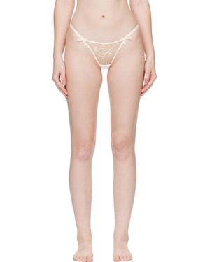 Agent Provocateur String Lindie Blanc Cassé Et - Multicolore