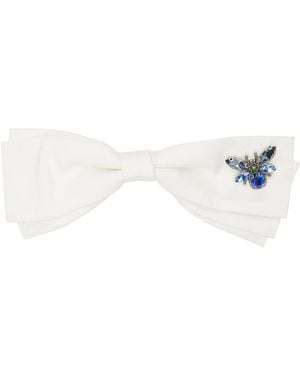 Erdem Crystal-Cut Barrette - Black