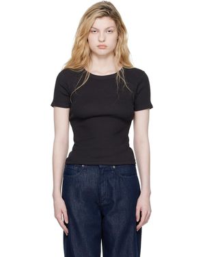 Rag & Bone 'The Essential Ribbed' T-Shirt - Blue