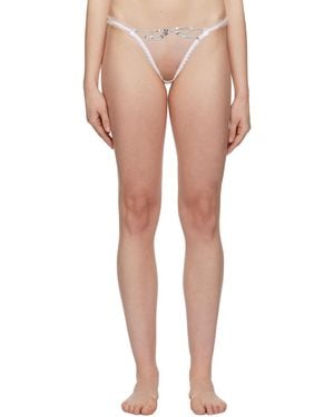 Agent Provocateur White Melle Brief - Multicolour