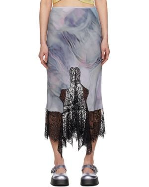 Collina Strada Hiss Midi Skirt - Black