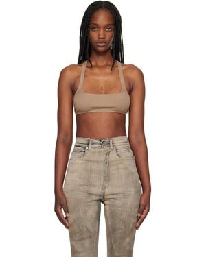 Rick Owens Tan Temple Unhorny Top - Black
