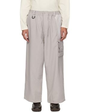 Y-3 Sport Uniform Straight Cargo Trousers - White