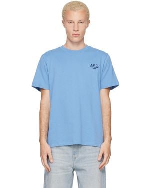 A.P.C. Standard 'Rue Madame' T-Shirt - Blue