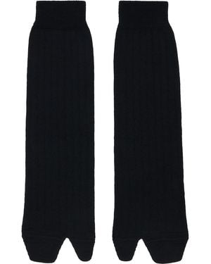 Maison Margiela Wool Tabi Socks - Black