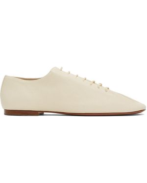 Lemaire オフホワイト Souris Classic フラット ダービー - ブラック