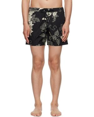 Moncler Floral Print Swim Shorts - Black