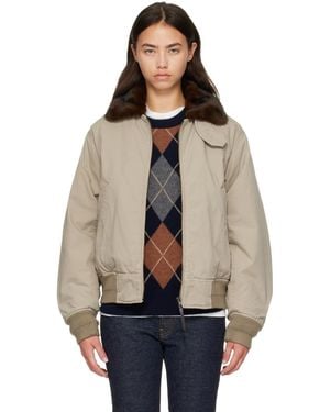 NOTHING WRITTEN Maison Pilot Jacket - Brown