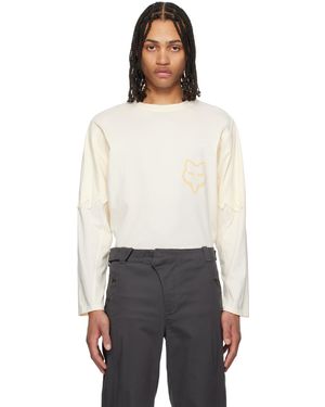 Kiko Kostadinov Off- Fox Racing Edition Fox Long Sleeve T-Shirt - Black