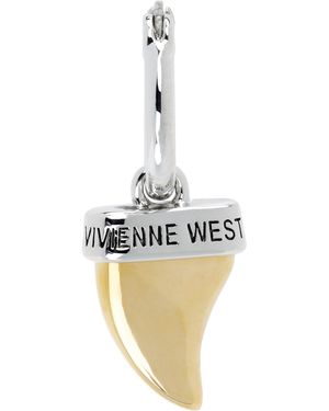 Vivienne Westwood Shark Tooth シングルピアス - ブラック