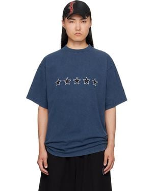 Balenciaga 5-Star T-Shirt - Blue