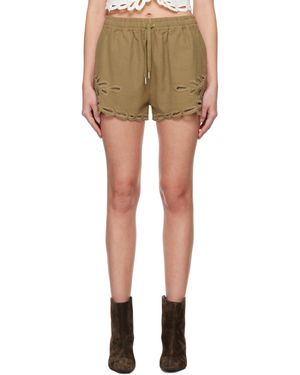 Isabel Marant カーキ Safa ショートパンツ - グリーン