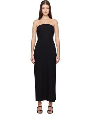 Matteau Crêpe Strapless Maxi Dress - Black