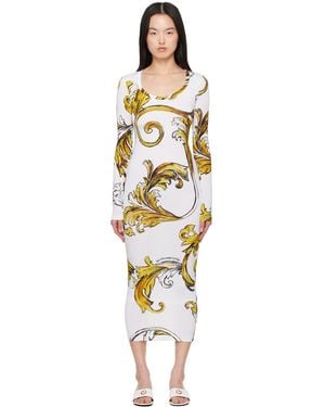 Versace Jeans Couture Outline Barocco Midi Dress - Black