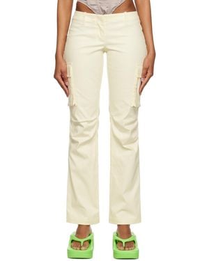 Miaou Off-white Raven Trousers - Natural