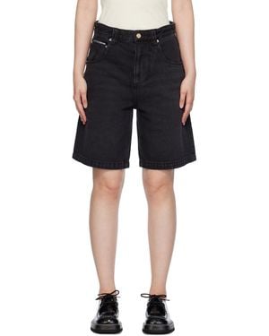 Eytys Ssense Exclusive Keanu Denim Shorts - Black