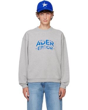 Adererror Embroide-logo Sweatshirt - Grey