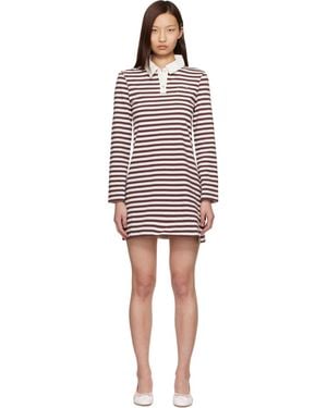 Sandy Liang Off- & Toto Minidress - Black