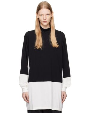 MM6 by Maison Martin Margiela Col roulé noir et blanc à panneaux