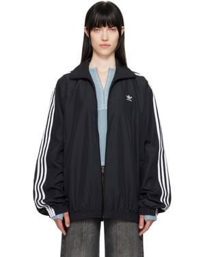 adidas Originals ブラック Adilenium Season 3 オーバーサイズ トラックジャケット