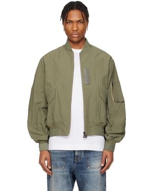 Givenchy Khaki Monogram 72 Bomber Jacket - Green