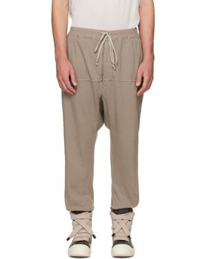 Rick Owens Tower Drawstring Joggers - Natural
