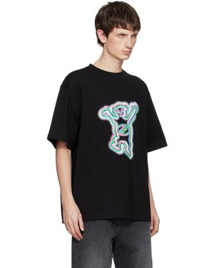 T-shirt Oversize WE11DONE – Logo Imprimé – Taille M – Blanc – Coupe Large Et Tendance