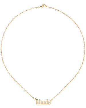 Rhude Logo Necklace - Metallic