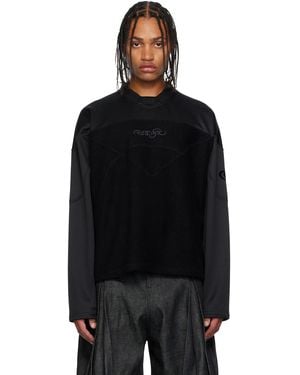 NAMESAKE Keith Long Sleeve Jersey Sweatshirt - Black