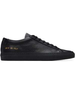 Common Projects Achilles Premium Leather Trainers - Black