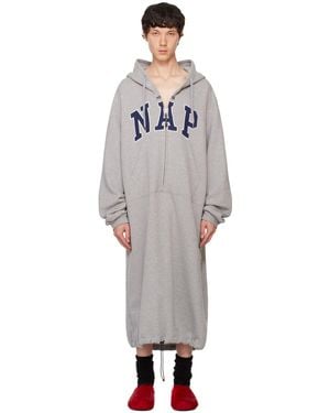 Doublet グレー Power Nap フーディ - ブラック