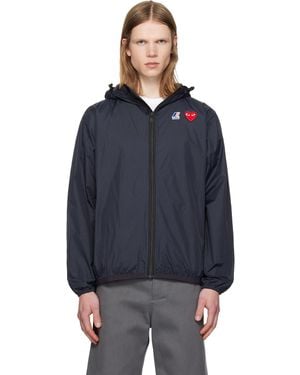 COMME DES GARÇONS PLAY K-Way Edition Full Zip Jacket - Blue