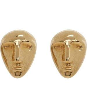 KHAITE Visage Earrings - Metallic