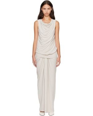 Entire studios Drape Maxi Dress - White