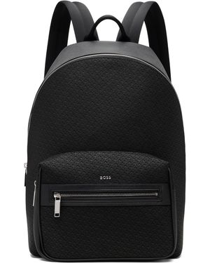BOSS Logo Hardware Backpack - Black