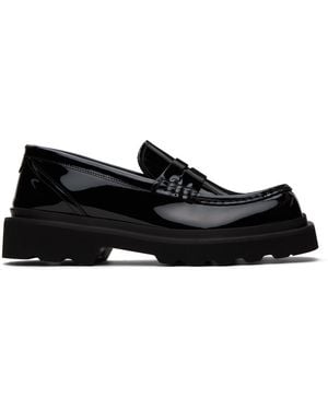 Dolce & Gabbana Moc Toe Loafers - Black