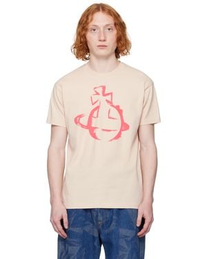 【関税&送料込】Vivienne Westwood Stencil Orb T-Shirt White Stencil Orb Classic T-shirt by Vivienne Westwood on Sale