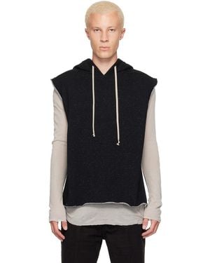 Rick Owens Tower Rl Hoodie - Black