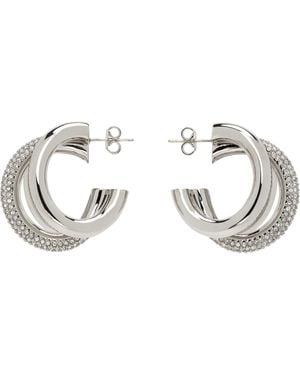 Rabanne Open Hoop Earrings - Metallic