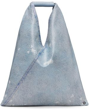 MM6 by Maison Margiela Small Triangle Tote - Blue