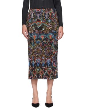 Pleats Please Issey Miyake Light Festival Midi Skirt - Black