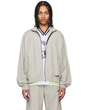 Off-White c/o Virgil Abloh Off Split Track Jacket - Grey